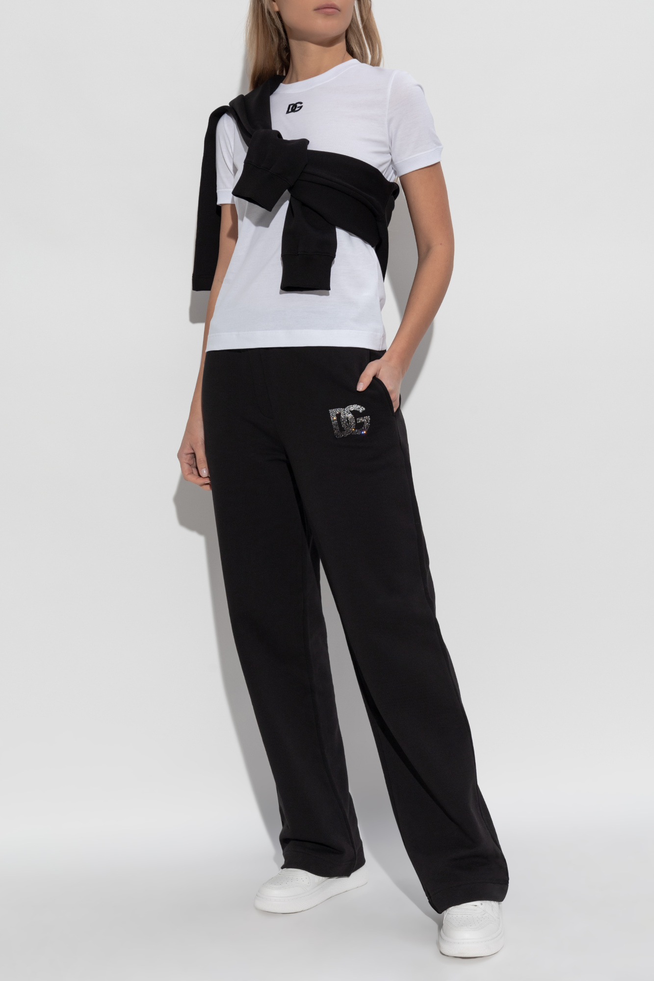 Dolce & Gabbana T-shirt with embroidered logo | Women's
